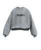 Oeta Us Double Cotton Overshoulder Balloon Fit Sweatshirt