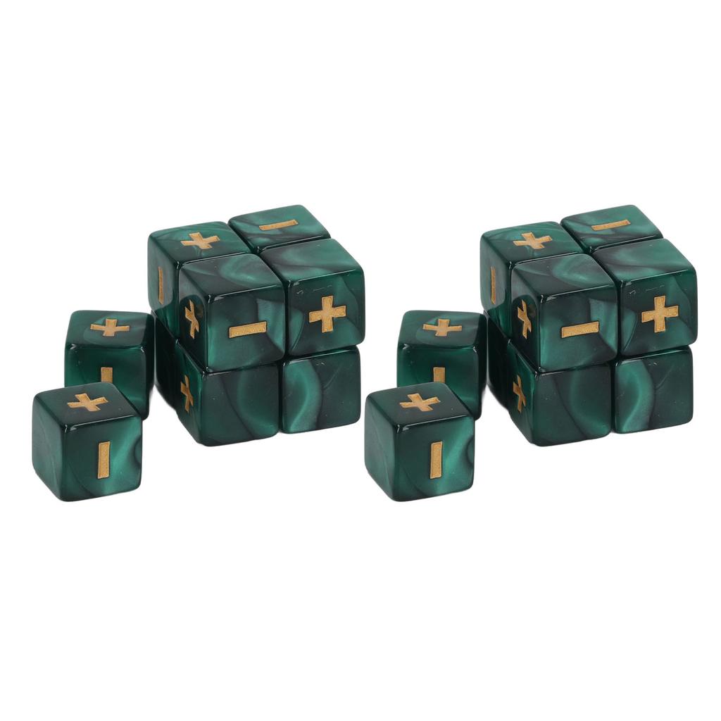 20Pcs 16mm Dice Set Math Operation Calculation Minus Sign Plus Toys for Kids Classroom Teaching