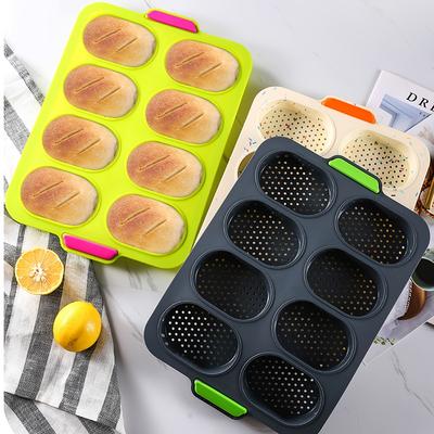 1pc Non-Stick Silicone Baguette Baking Tray with Handles - Perfect for DIY French Bread and Loaves