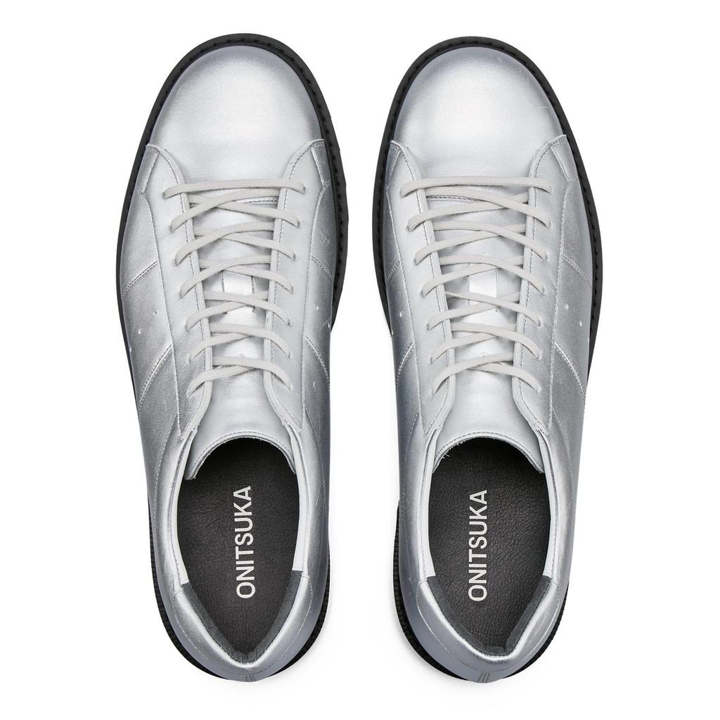 Onitsuka Tiger Court T Slip Resistant Abrasion Resistant Low top Casual Shoes Unisex Silver Black 1183C360-020
