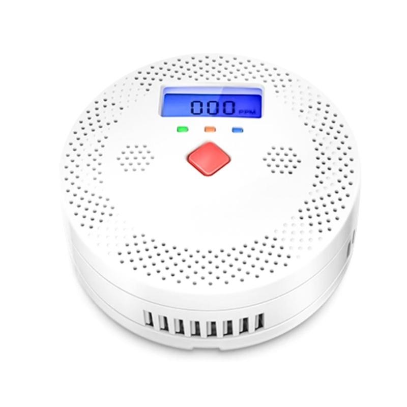 

Carbon Monoxide Detector 2 In 1 Alarm With LCD Display Battery Operated Suitable For Kitchen Home Wireless Installation 1