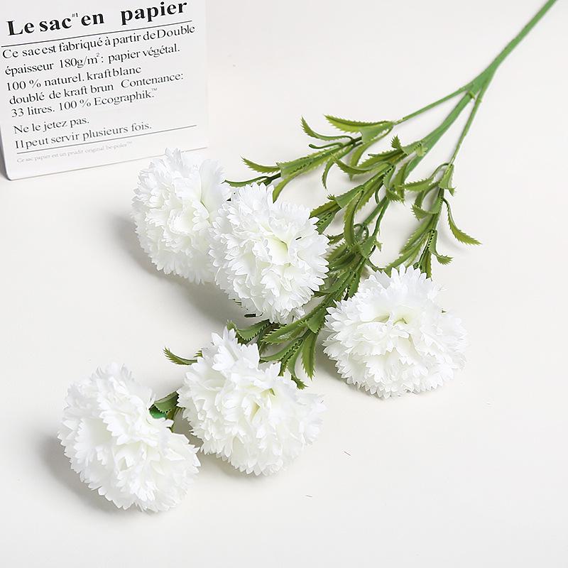 High-End Artificial Carnation Bouquet for Weddings and Home Decor