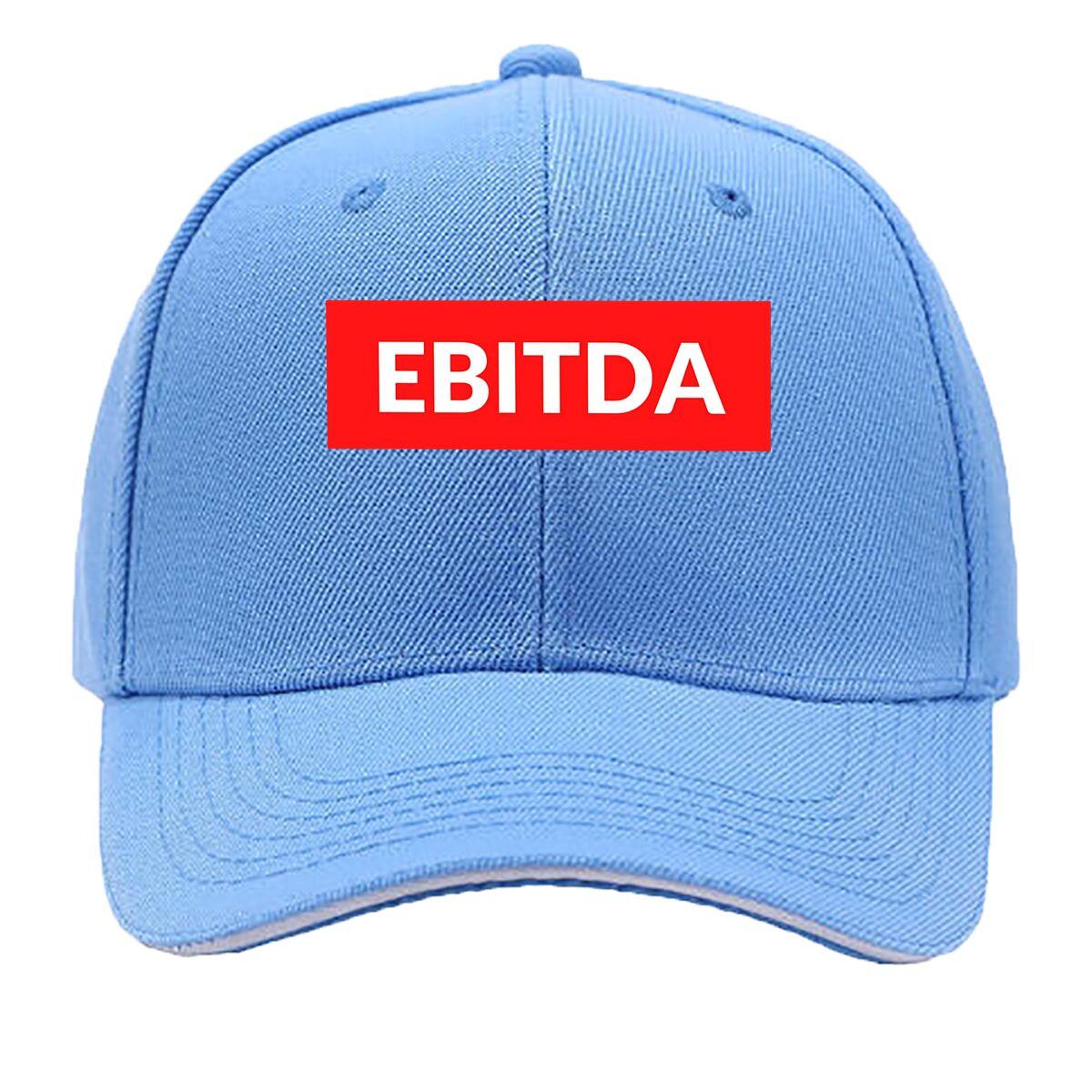 

EBITDA Financial Acronym Art Sandwich Baseball Cap One Size світло-синій колір