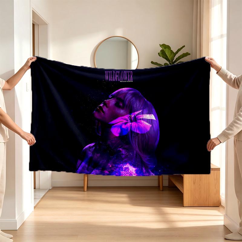 Billie Eilish (28) Flaneldecke ein weicher Akzent für Schlafzimmer und Wohnzimmer und ein gemütliches Zuhause-Geschenk