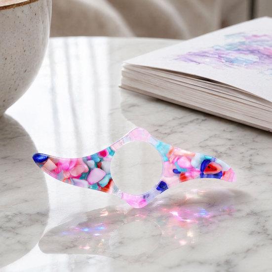 Book Page Holder Thumb for Reading, Glitter Stone Piece Press Tool Ring Holder, Opener Bookmark Students Lovers