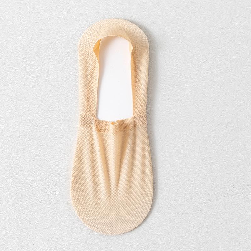 Men Socks Summer Thin Mesh Breathable Anti-Slip Invisible Shallow Mouth Socks Cotton Sole Leisure Low Barrel Socks
