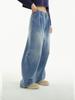 UNKNOWN PLANET Double-Pleat Wide Denim Pants Vintage Light Blue