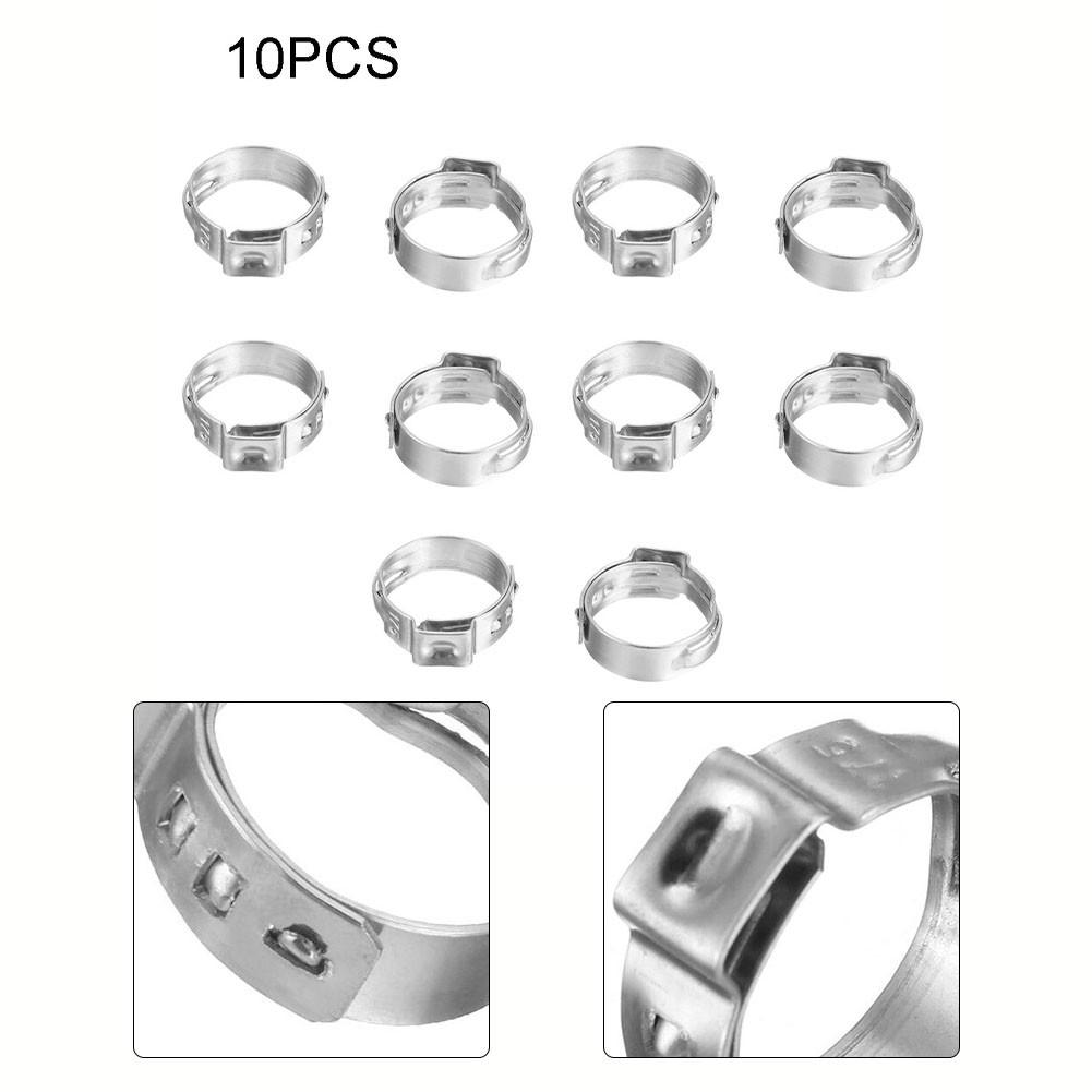

Crimp Fittings PEX Stainless Steel Clamp Ring Finished For Long Lasting Strength 10MM