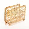 Retro Metal Napkin Holder Vertical Desktop Tissue Holders Square Hollow Desig Restaurant Paper Storage Rack for Dinners Offices