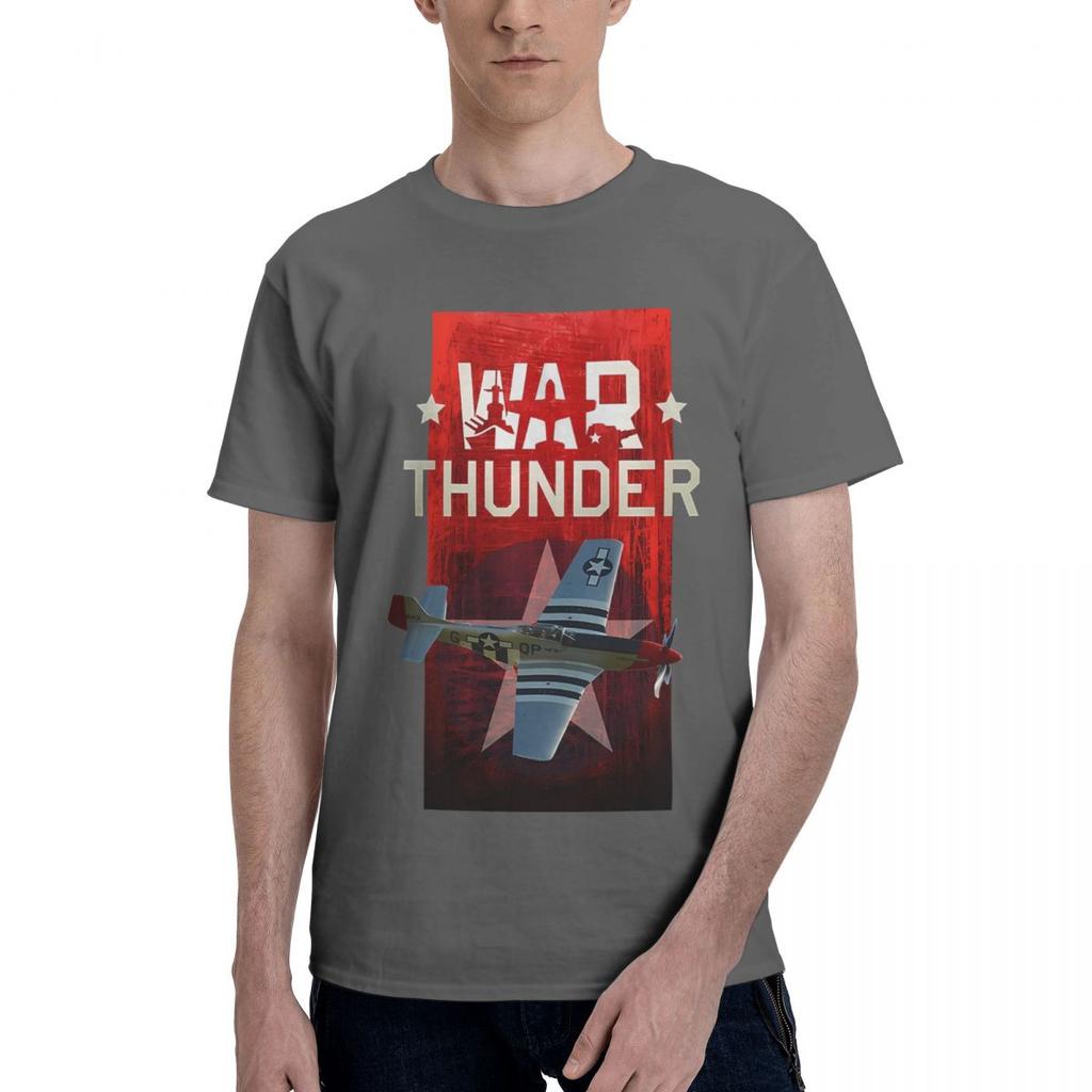 War Thunder Game Airplane 100 Cotton Casual Breathable Confortable Shirt Short Sleeve TShirt Men TShirt