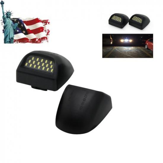 LED License Plate Lights Fit Chevrolet Silverado GMC Sierra 1500 2500 1999-2013