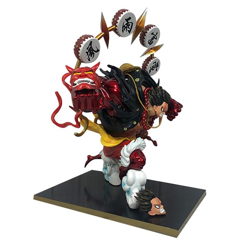 One Piece Gk Monkey D Luffy Anime Action Figure Model 35cm Pvc Gear Fourth Kabuki Ver .Statue Collection Toy Desktop Decoration