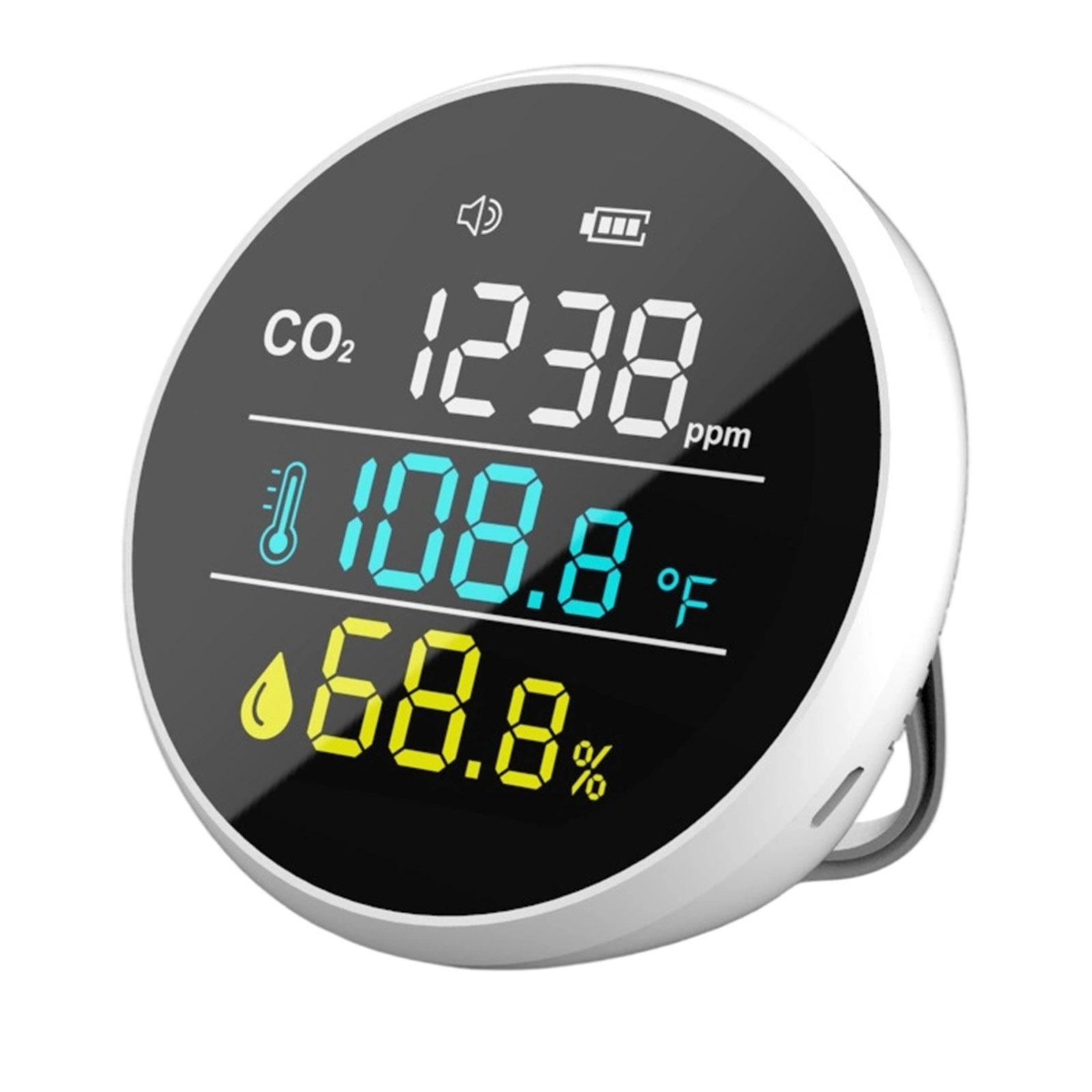 

Home Air Quality Device Hygrometer Tester With CO2 component And LED Warning Suitable For Healthier Living Environment 1