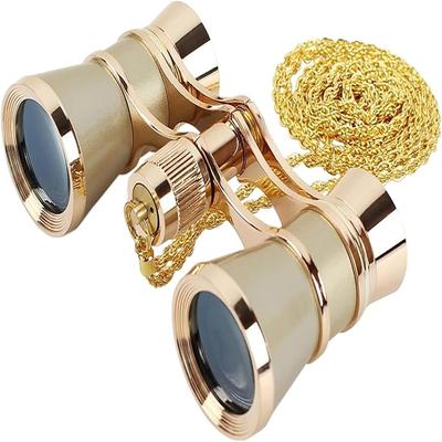 3x25 Opera Binoculars With Neck Strap – Lightweight BK7 Theater Glasses – 4 Colors For Concerts, Opera – Compact 4*2.3 ", 215g