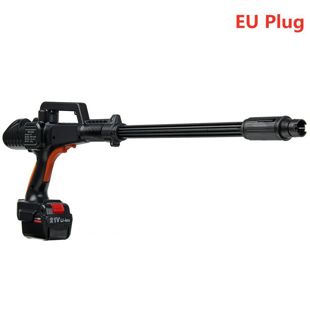 300W Cordless Car Washer Machine Kit Portable High Pressure Lithium Battery Wash Water Gun with Foam Generator Nozzle Water Pump 34.5*22.5*7.5cm