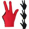 Snooker Billiard Cue Glove Unisex Snooker Billiard Cue Glove Pool Left Hand Open Three Finger Gloves