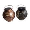 Cross-border Solar Wrought Iron Peony Garden Light - Outdoor Hanging Projection Ornament