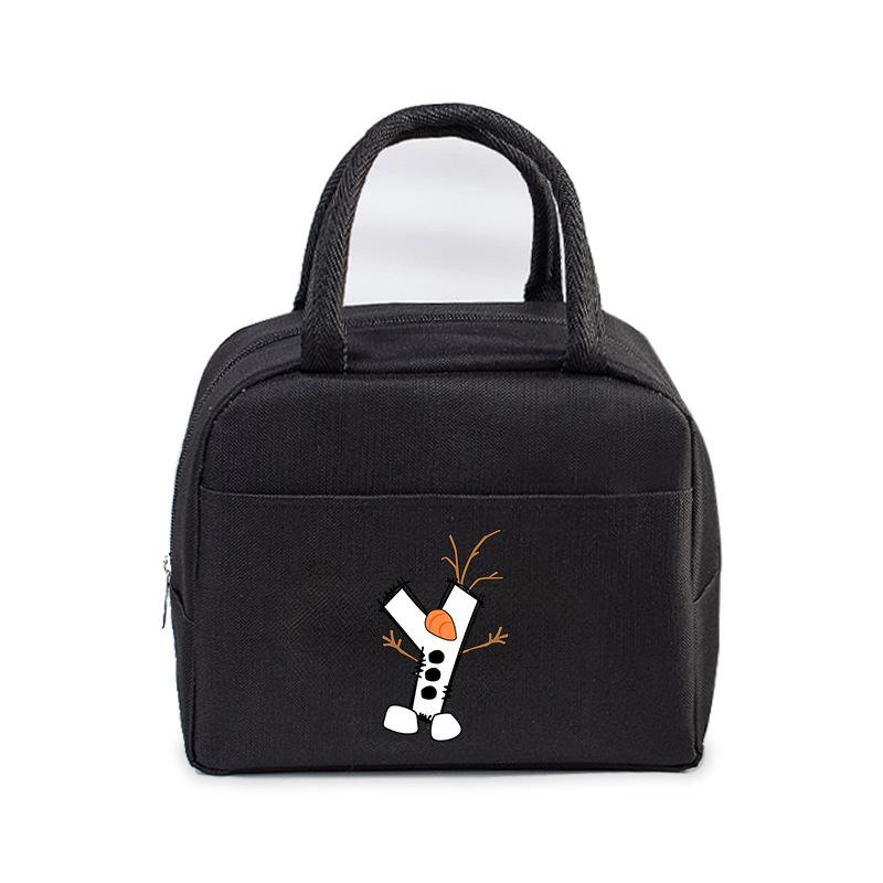 26 letter lunch box bag portable bento bag office worker student large lunch bag