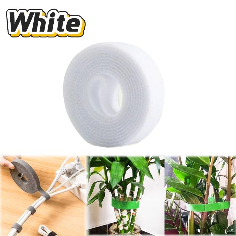 

Data Cable Management Strap Reusable Detachable Can Be Cut Freely Multifunctional Velcro Strap Fixed Storage Accessories 1roll
