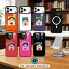 1PC F-Funny Exaggerated Face Emotion Phone Case Magnetic For iPhone17 16 15 14 13 12Pro Max For Magsafe Wireless Charging Cover