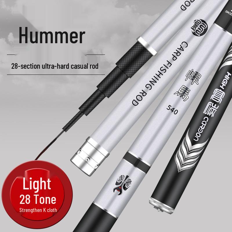 Ultra-light Ultra-hard Carbon Fiber Fishing Rod for Carp and Crucian Carp, 28-tone Taiwan Style Fishing Tackle Set 3.6m Ultra-light Ultra-hard Carbon Fiber Rod
