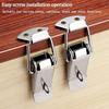 10/1PC Duck Beak Spring Buckle Stainless Steel Door L Lock Hasp Latches Wooden Box Furniture Cabinet Door Spring Buckles Clamps