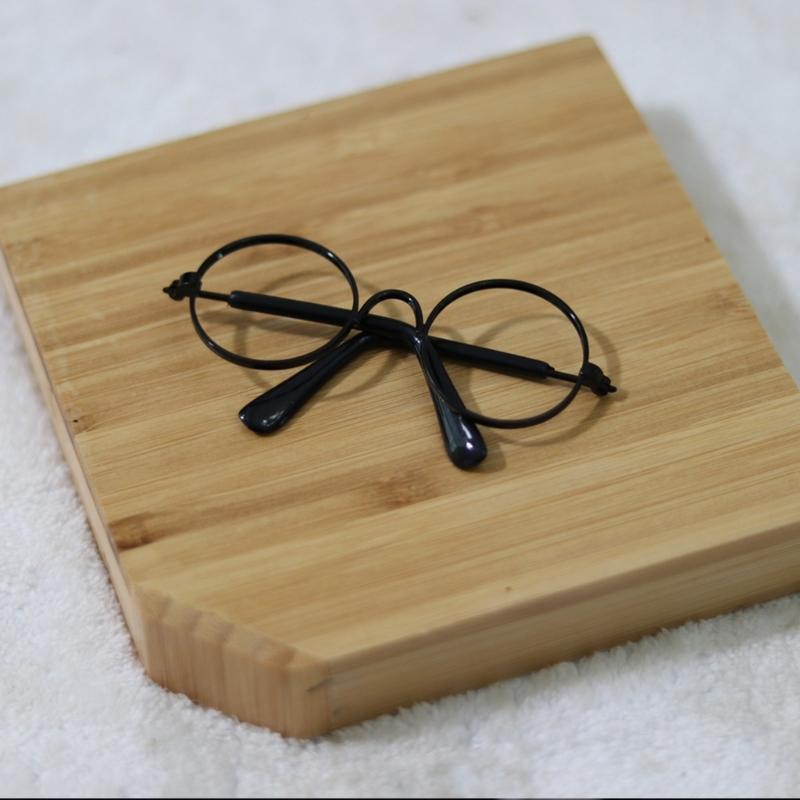 Cat Eye-wear Photos Props Accessories Cosplay Glasses Clear Lens Round Funny Clear Lens Round Glass Gift for Pet Puppy