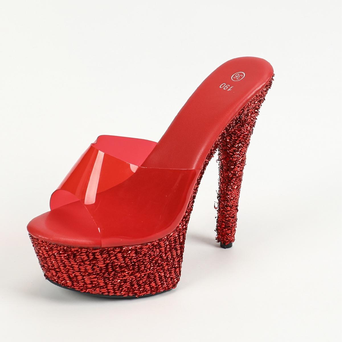 Женские босоножки на платформе для ночного клуба — фото 6