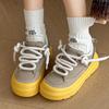 Autumn new casual sports shoes platform heightening couple board shoes bread shoes