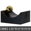 Geometric Arc and Spherical Ornaments Black Base Alloy Gold Spherical Decoration Accessories Modern Art Aesthetic Decoration