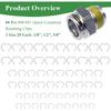60 Pcs 800-801 Quick Connector Retaining Clips, 3 Size 20 Each: 3/8'', 1/2'', 5/8'', Transmission Oil Cooler Line Clips/Radiator Hose Retaining