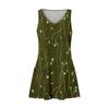 Robes d'été décontractées pour femmes avec poches, imprimé floral, col en V, robes sans manches
