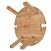Outdoor Wine Table Folding Wooden Picnic Table with Wine Glass Holder for Hiking Camping Outdoor Dinner
