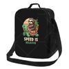 Speed Is Relative Lunch Bag with Adjustable Shoulder Strap Reusable Thermal Bento Tote for Work Picnic Beach