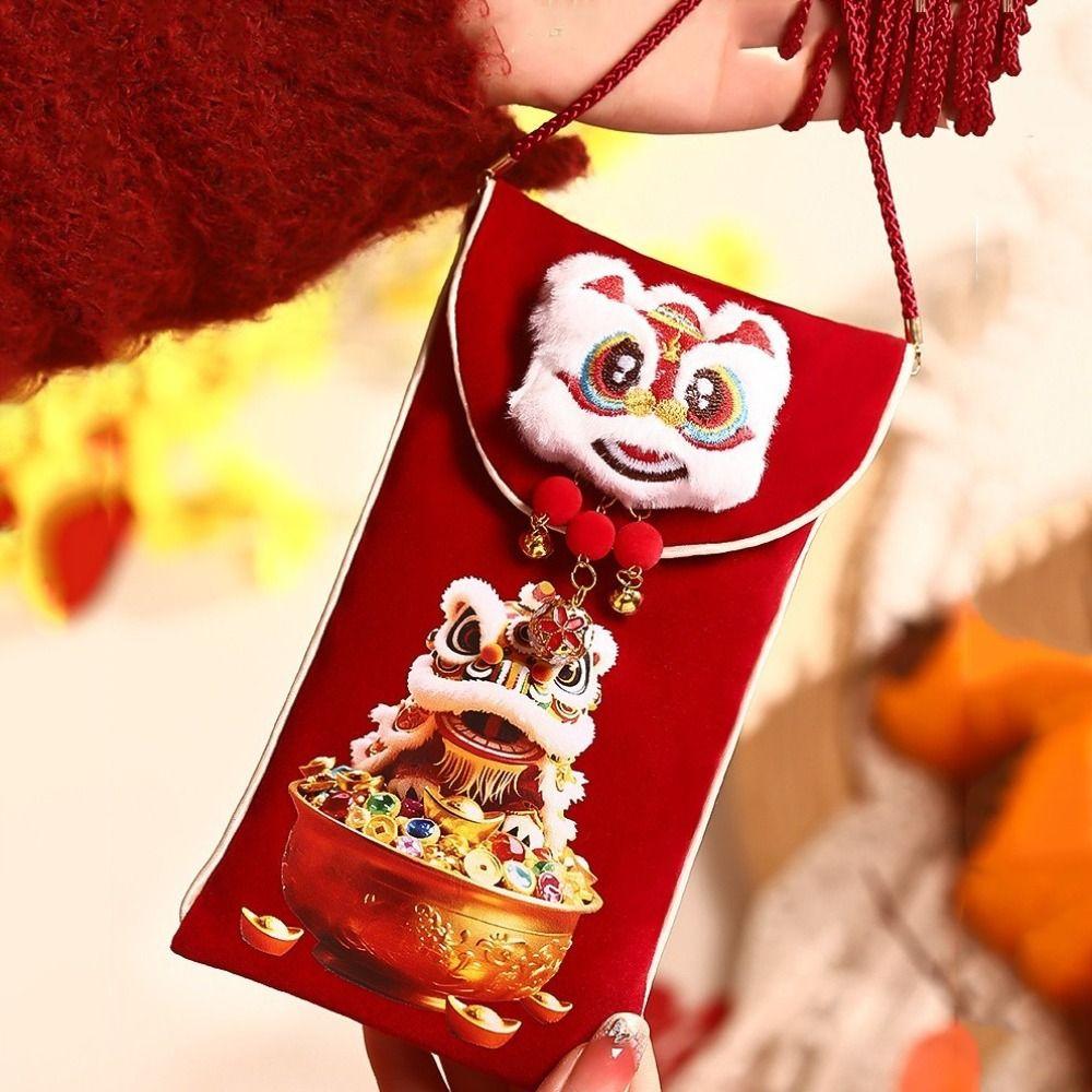 Chinese Style New Year Money Envelopes Cartoon Lucky Money Bag Spring Festival