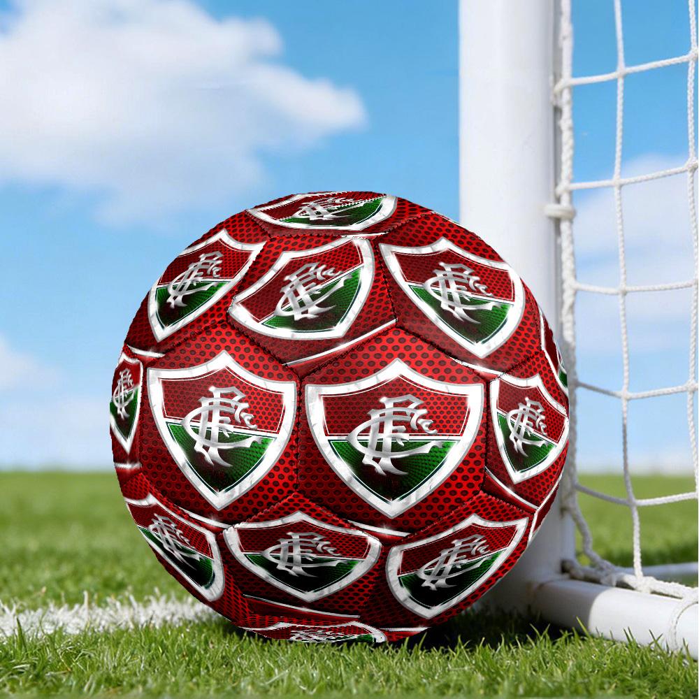 Flumi-nense Mandala Pattern Printed Size 5 Soccer Balls, High-Quality, Anti-Slip, Protective Football, A Unique Gift , Birthdays, Christmas Gifts