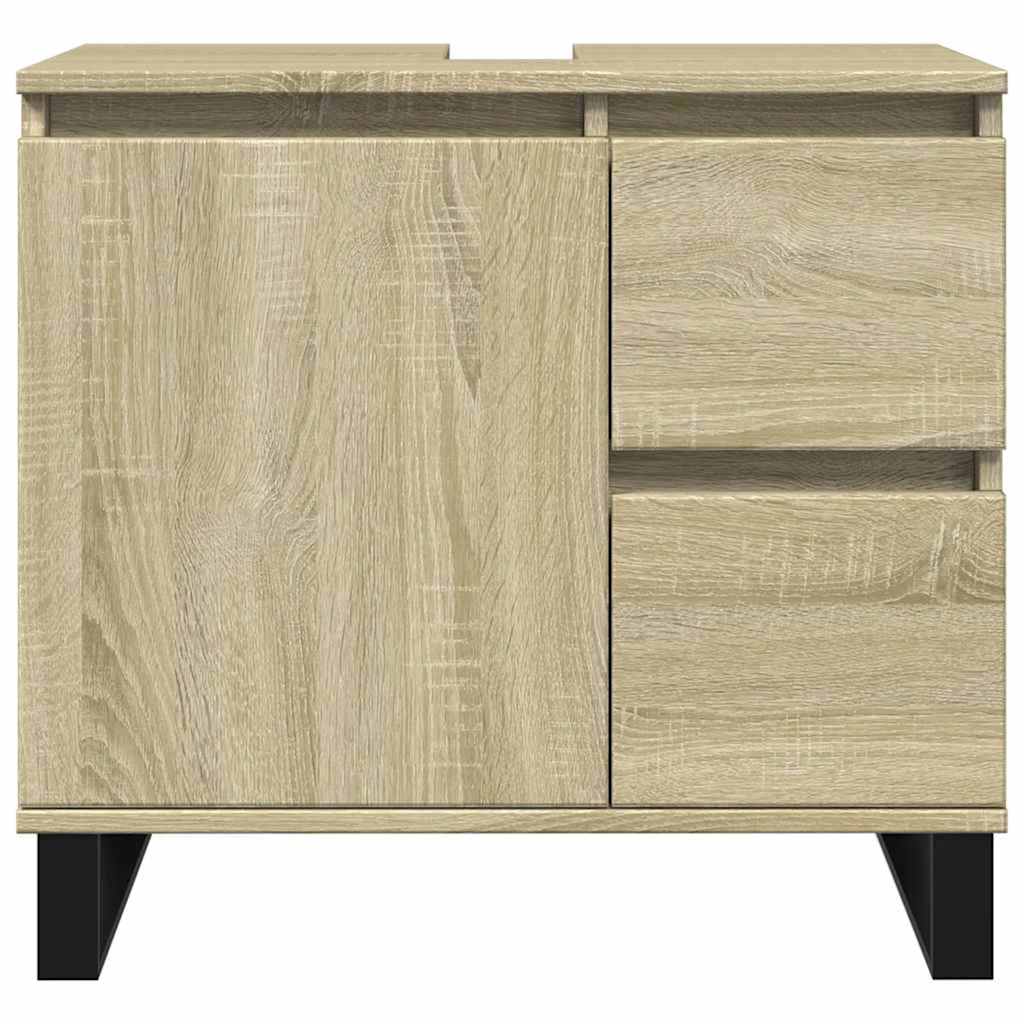 Bathroom Cabinet Sonoma Oak 65 x 33 x 60 cm Particleboard