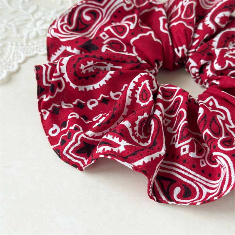 Elegant Two-Tone Scrunchies Fashion Large Hair Tie for Women Aesthetic Daily Hair Accessory