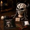 DIY Animal Hood Hat Halloween Crochet Kit, Skull Spider Bat Holiday Craft Project Spooky Pumpkin Earflap Kit for Adults Teens, Autumn Winter Creative