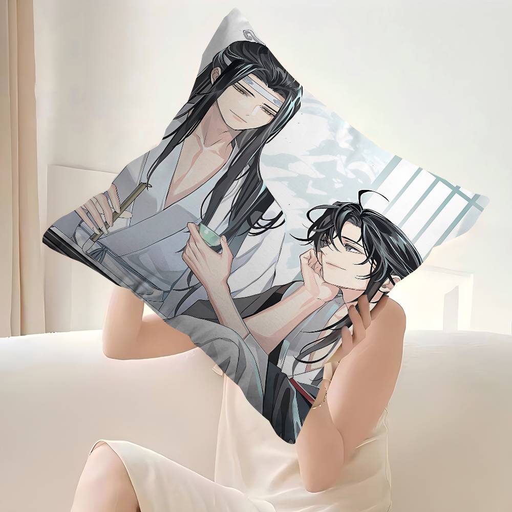 

Anime Grandmaster Mo Dao Zu Shi Pillow Gift Home Office Decoration Bedroom Sofa Car Cushion Cover Case x 30X30cm