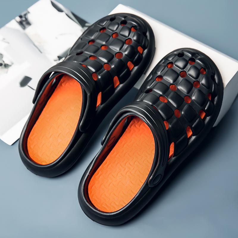 Fashion Hole Slippers Perforated Shoes MenS Shoes Fashionable Versatile Lightweight And Non Slip Sports Beach Sandals Men Women