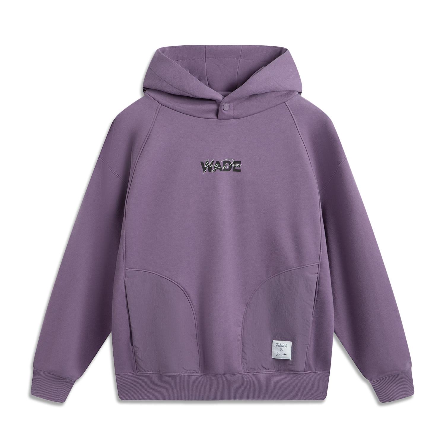Li-Ning x YNG DNA Co-branded Men s Fleece Hooded Sweatshirt Black AWDUH31-3 XL