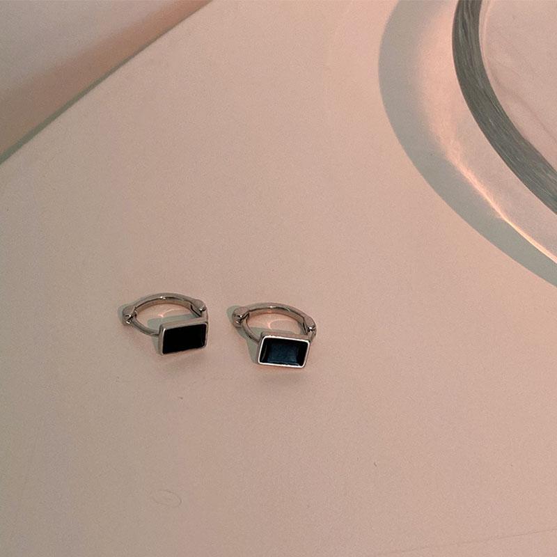 

ANENJERY прямоугольные маленькие серьги-кольца со звездой и сердцем, женские простые изысканные мини-серьги в форме круга