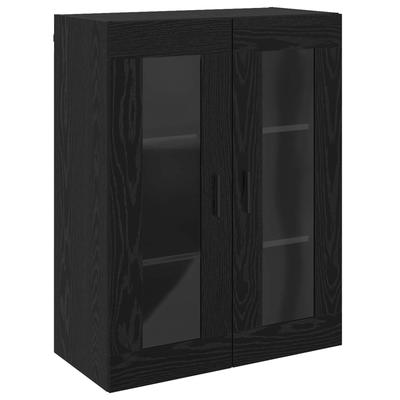 Wall Cabinet Black 69.5 X 34 X 90 Cm Particleboard