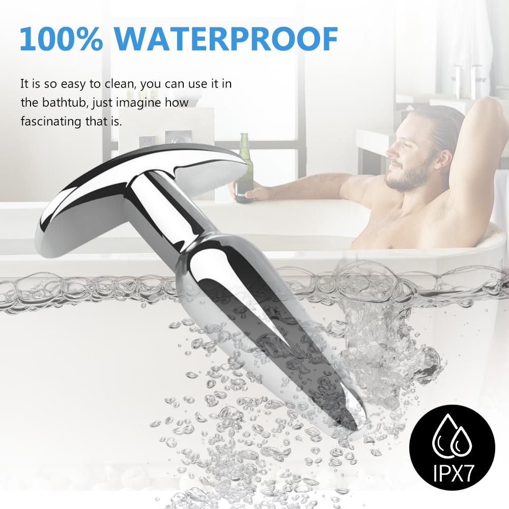 Plugue Anal Com Push 10 Modos De Vibração Brinquedo Anal Para Homens Massageador De Próstata Brinquedos Sexuais Com Controle Remoto Vibrador Brinquedos Anal Para 18