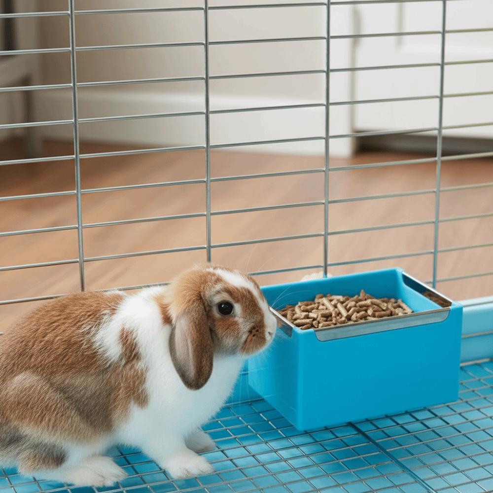 No Spill Bunny Hay Feeder Detachable Hamster Hanging Bowl Practical Bird Feeding Cup Guinea Pig