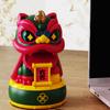 Maskottchen Ornament Chinesischer Stil Glücklicher Tanzender Löwe Modell Solarbetrieben Heimdekoration Feiertagsgeschenke Bringen Reichtum Glück