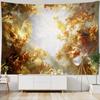 European Style Oil Painting Printed Tapestry Hippie Wall Decoration Bohemian Psychedelic Ceiling Decoration Sofa Sheets