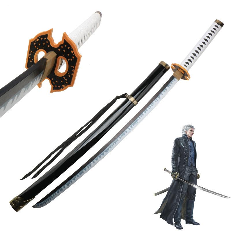 104cm Yamato Katana Japanese Samurai Devil May Cry 5 Cosplay Prop Vergil Sword Ninja Real Size Katana Living Room Decoration Toy
