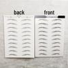 Zhengxiang 2025 Waterproof 6D Eyebrow Stickers - Realistic, Easy Makeup for a European, American, and Korean Style.